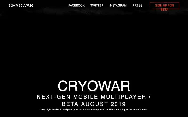 cryowar.com on Jan 21, 2020